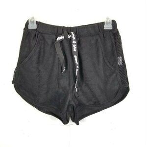 LF Emma & Sam Mesh Side Black Shorts